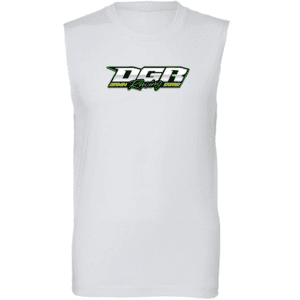3483 Bella + Canvas Unisex Jersey Muscle Tank - White (Green Logo)