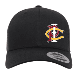 6606 Yupoong Adult Retro Trucker Cap - Black